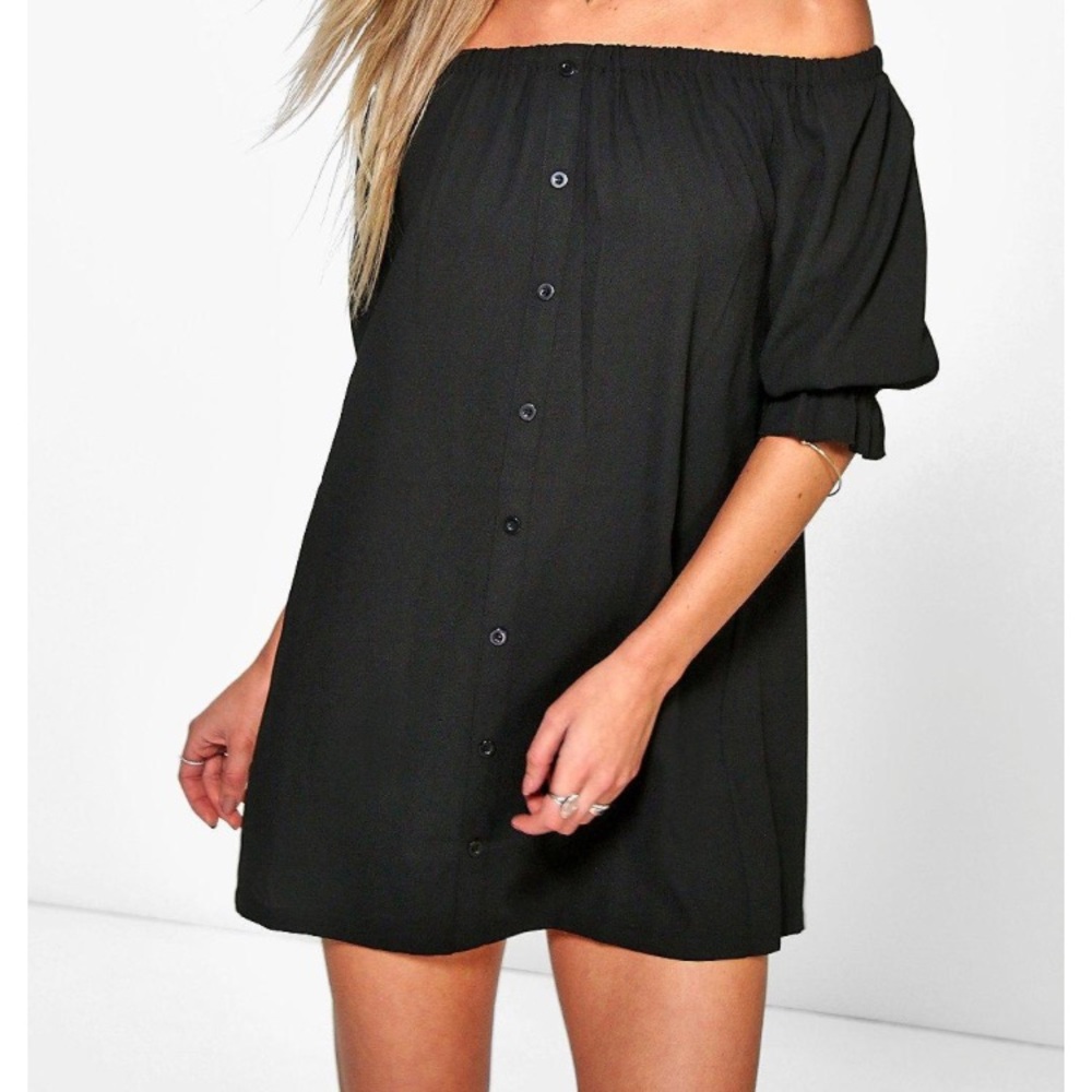 Strapless dress black